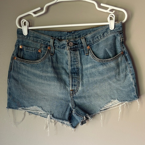 Levi's Pants - LEVIS 501 Women’s High-Rise Distressed Denim Shorts
